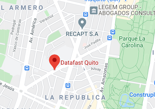 Historia Datafast - Mapa Datafast Quito